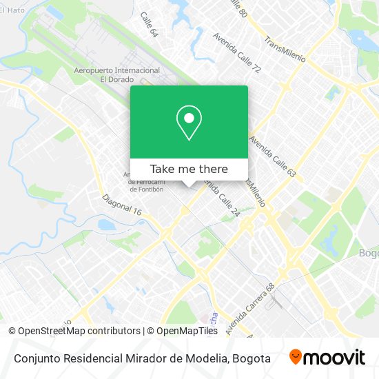 Conjunto Residencial Mirador de Modelia map