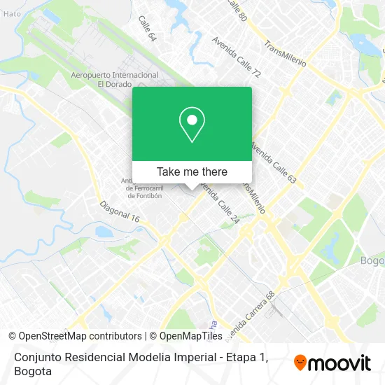 Conjunto Residencial Modelia Imperial - Etapa 1 map