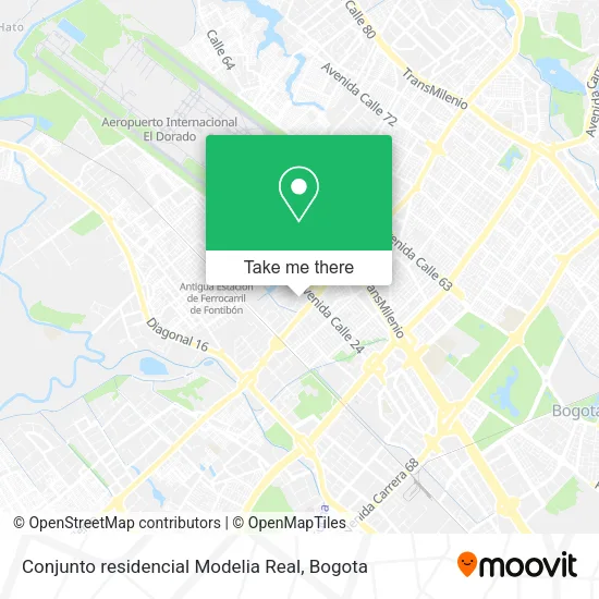 Conjunto residencial Modelia Real map