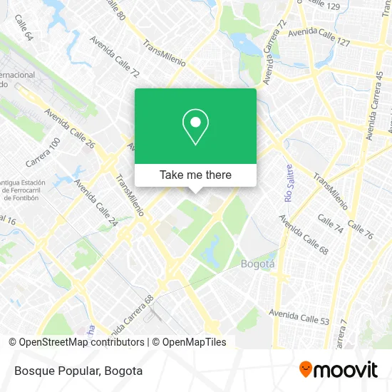 Bosque Popular map
