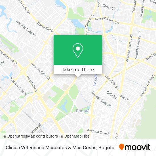 Mapa de Clínica Veterinaria Mascotas & Mas Cosas