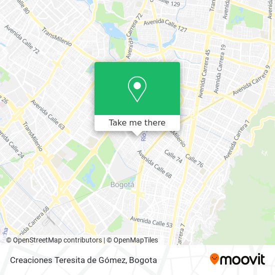 Creaciones Teresita de Gómez map