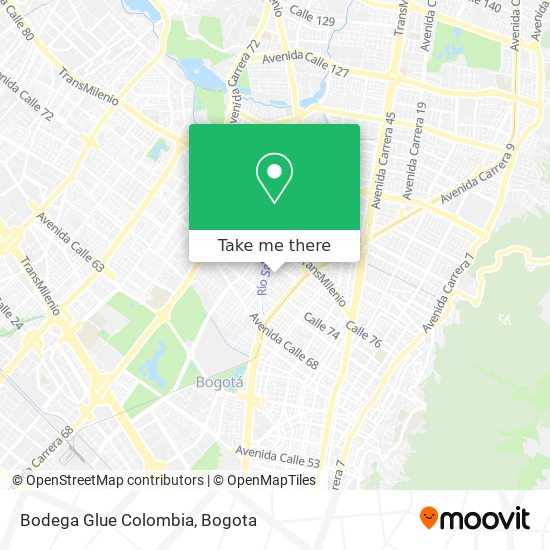 Bodega Glue Colombia map