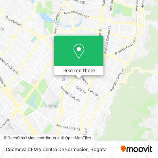 Coomeva CEM y Centro De Formacion map