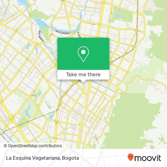 La Esquina Vegetariana map