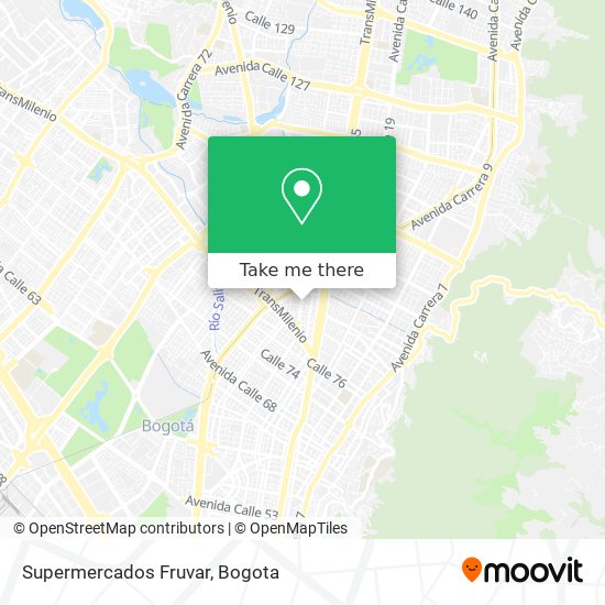 Supermercados Fruvar map