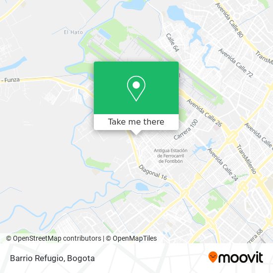 Barrio Refugio map