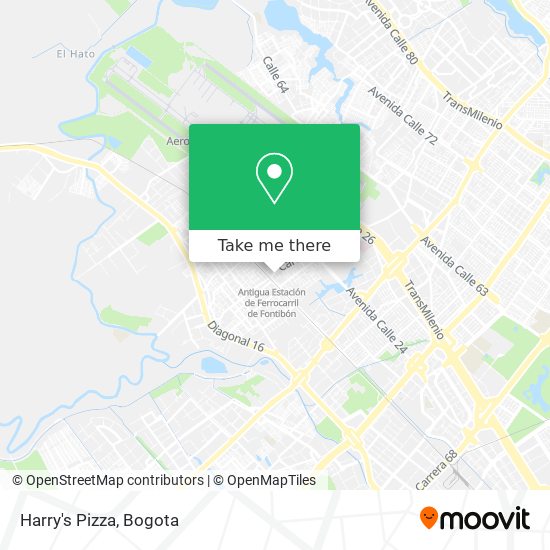 Harry's Pizza map