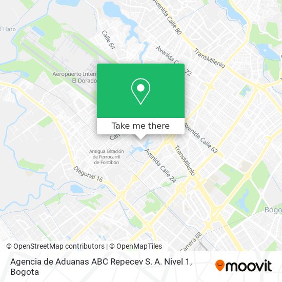 Agencia de Aduanas ABC Repecev S. A. Nivel 1 map