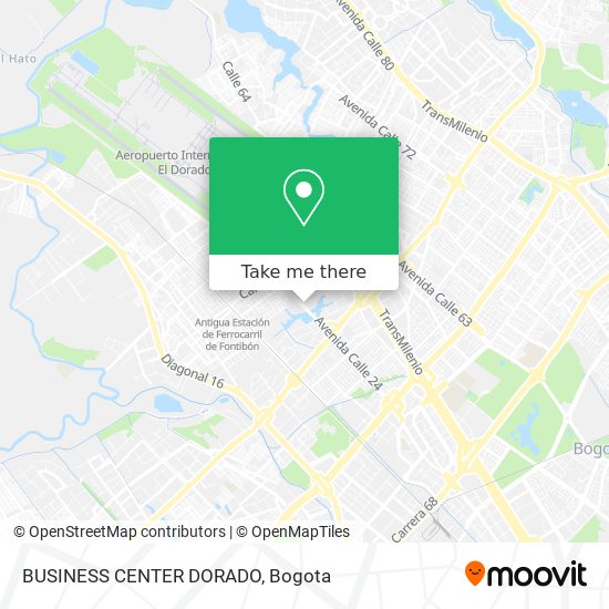 BUSINESS CENTER DORADO map