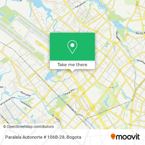 Paralela Autonorte # 106B-28 map