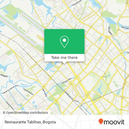 Restaurante Tablitas map