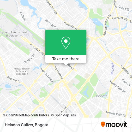 Helados Guliver map