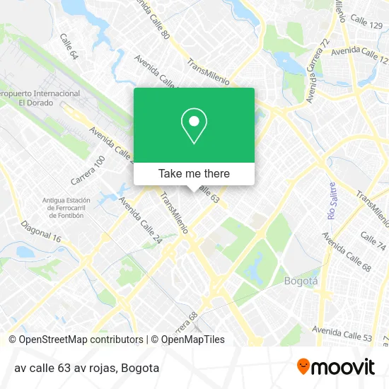 Mapa de av calle 63 av rojas