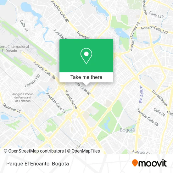 Parque El Encanto map