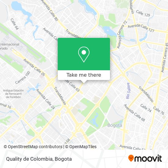 Quality de Colombia map