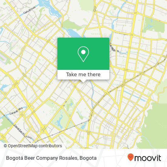 Bogotá Beer Company Rosales map