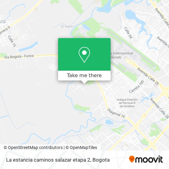 Mapa de La estancia caminos salazar etapa 2