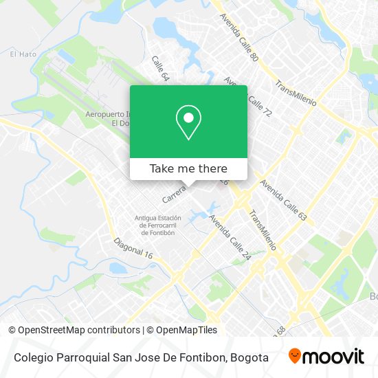 Mapa de Colegio Parroquial San Jose De Fontibon