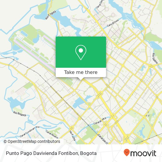 Punto Pago Davivienda Fontibon map