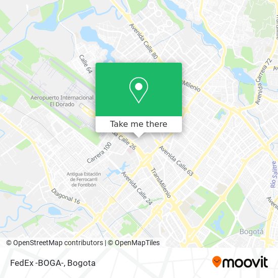 FedEx -BOGA- map