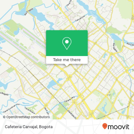 Cafeteria Carvajal map