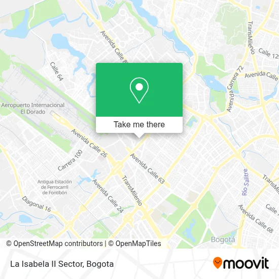 La Isabela II Sector map