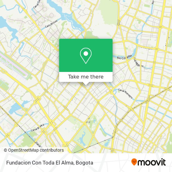 Fundacion Con Toda El Alma map