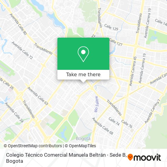 Colegio Técnico Comercial Manuela Beltrán - Sede B map