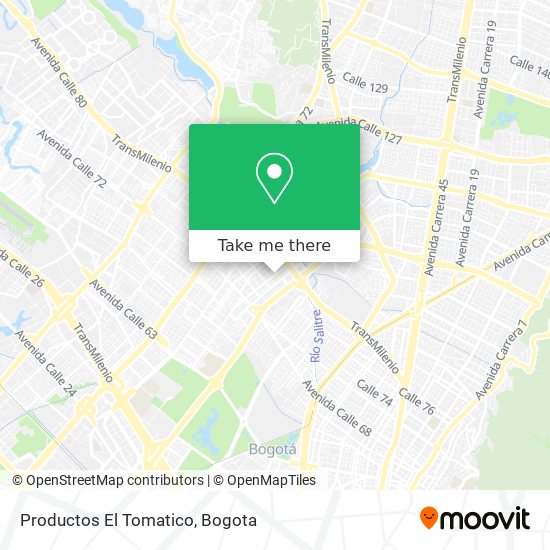 Mapa de Productos El Tomatico