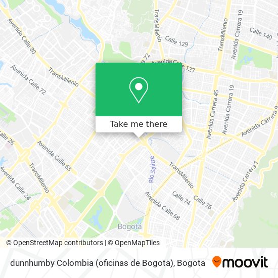 Mapa de dunnhumby Colombia (oficinas de Bogota)