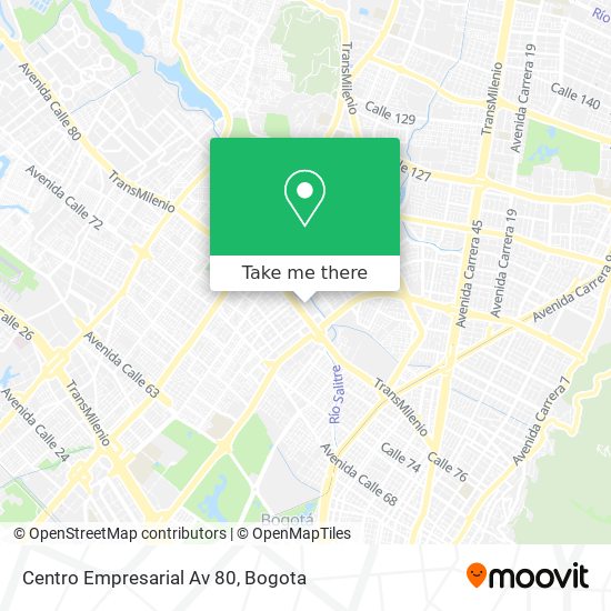 Centro Empresarial Av 80 map