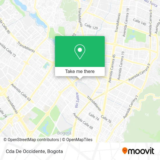 Cda De Occidente map