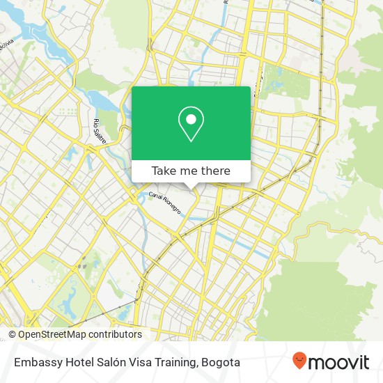 Embassy Hotel Salón Visa Training map