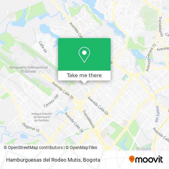 Hamburguesas del Rodeo Mutis map