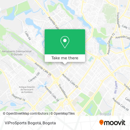 ViProSports Bogotá map