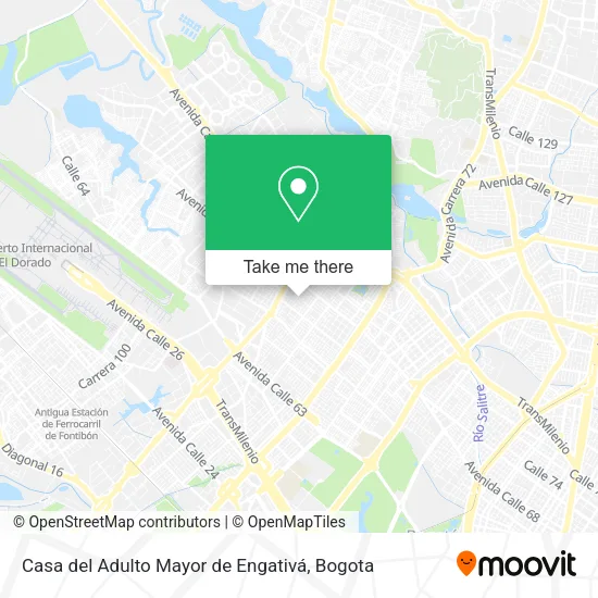 Casa del Adulto Mayor de Engativá map