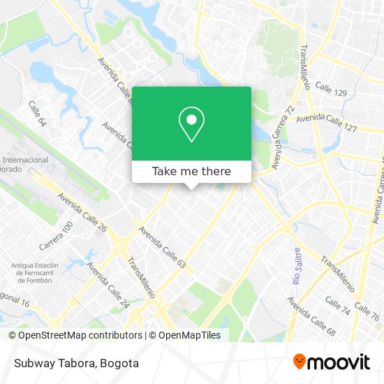 Subway Tabora map