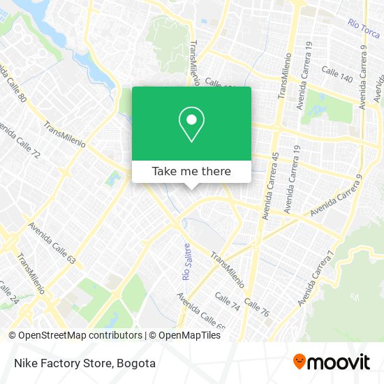 Nike Factory Store map