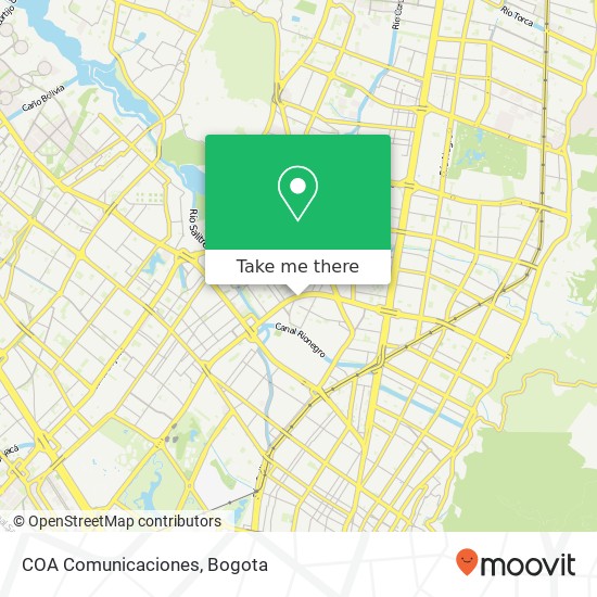 COA Comunicaciones map