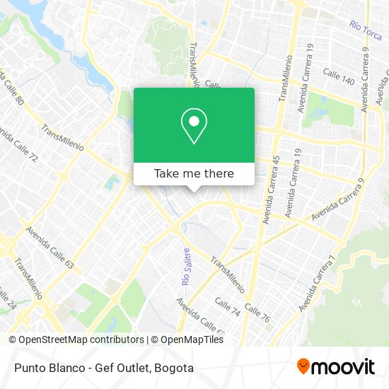 Punto Blanco - Gef Outlet map