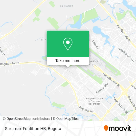 Mapa de Surtimax Fontibon HB