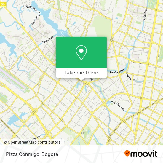 Pizza Conmigo map