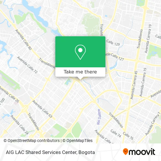 AIG LAC Shared Services Center map