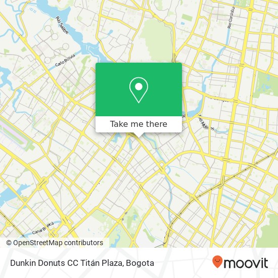 Dunkin Donuts CC Titán Plaza map