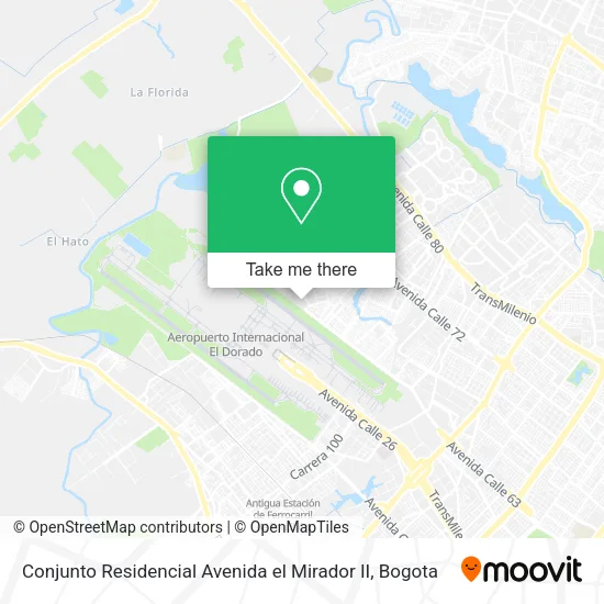 Mapa de Conjunto Residencial Avenida el Mirador II