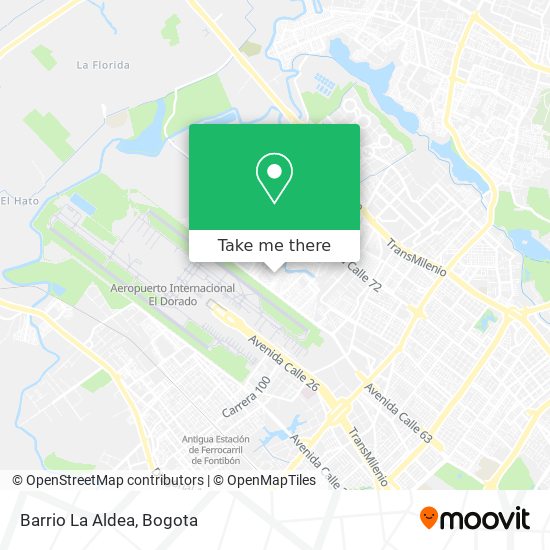 Barrio La Aldea map