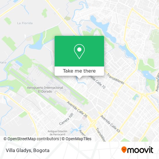 Villa Gladys map