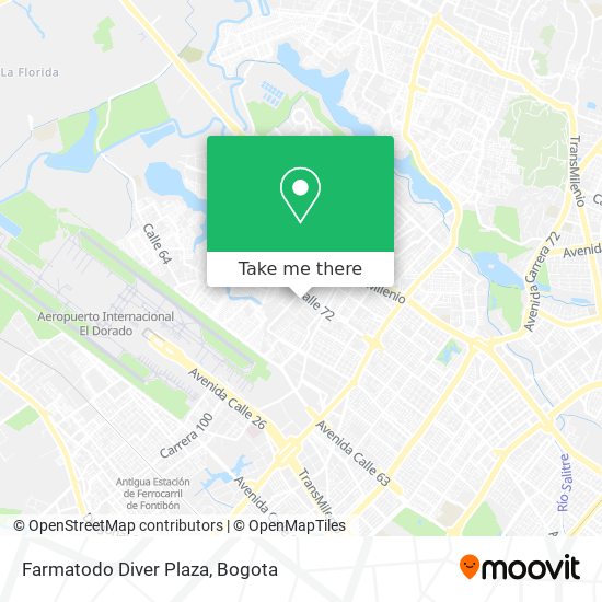Mapa de Farmatodo Diver Plaza