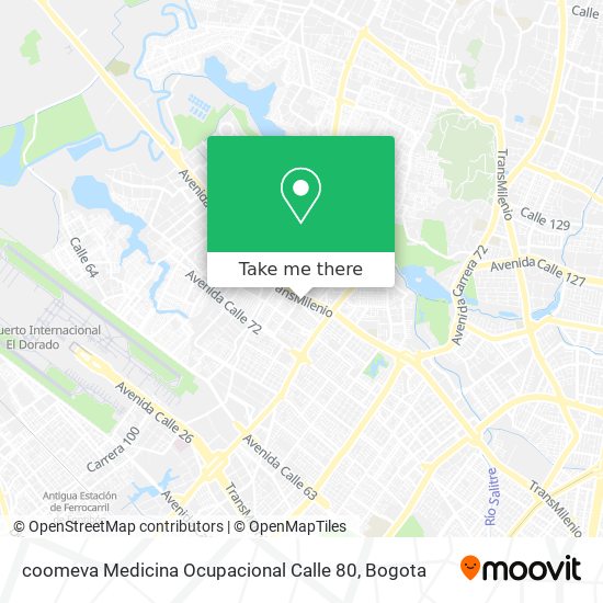 coomeva Medicina Ocupacional Calle 80 map